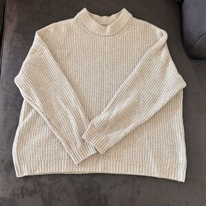 crewneck cream sweater